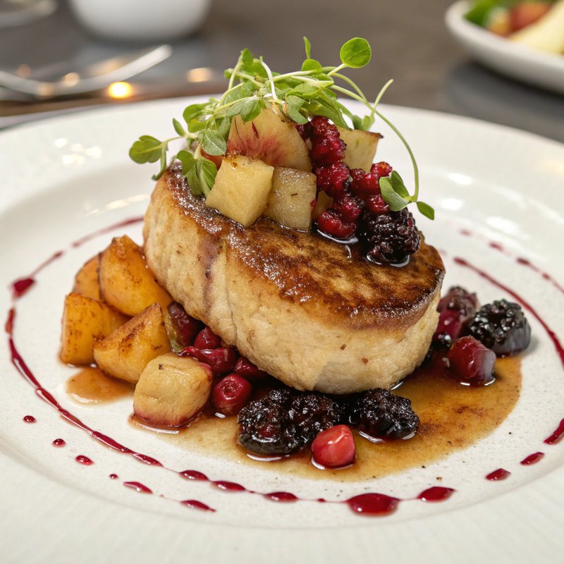 Seared Foie Gras with Fruit Compote