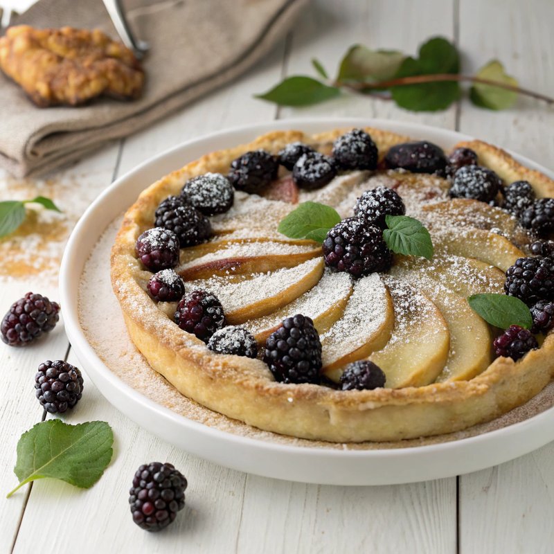Rustic Blackberry and Pear Tart