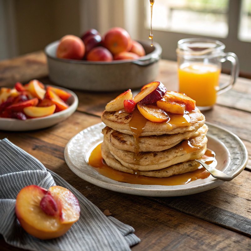 Nectarine Pancakes