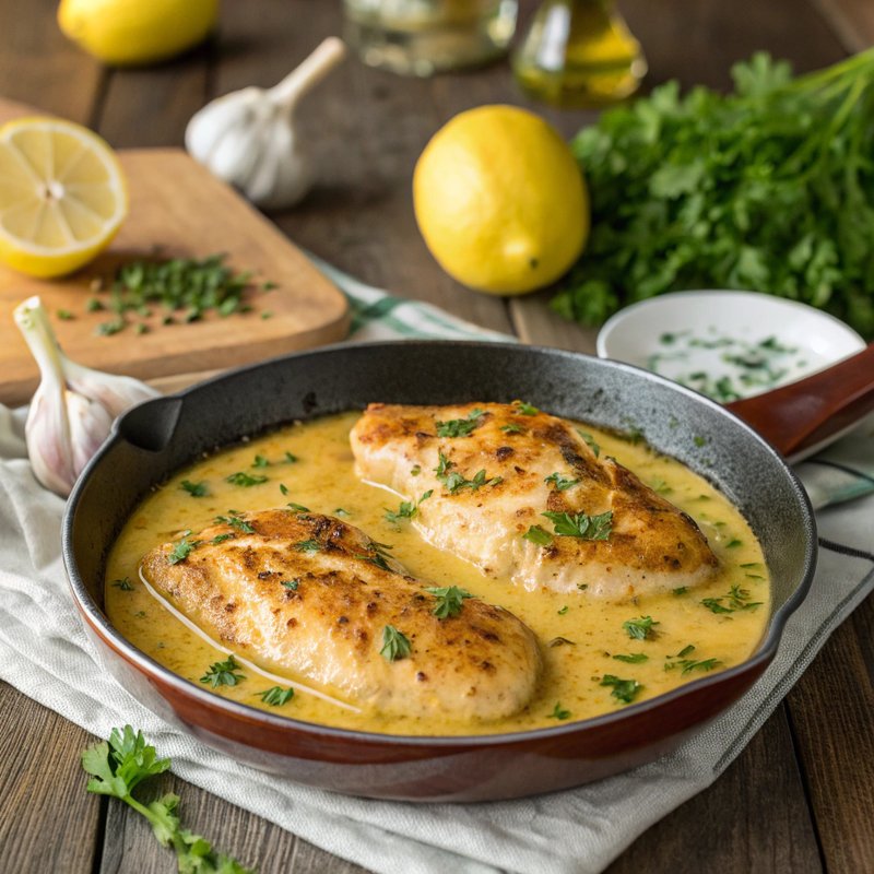 Keto Lemon Butter Chicken