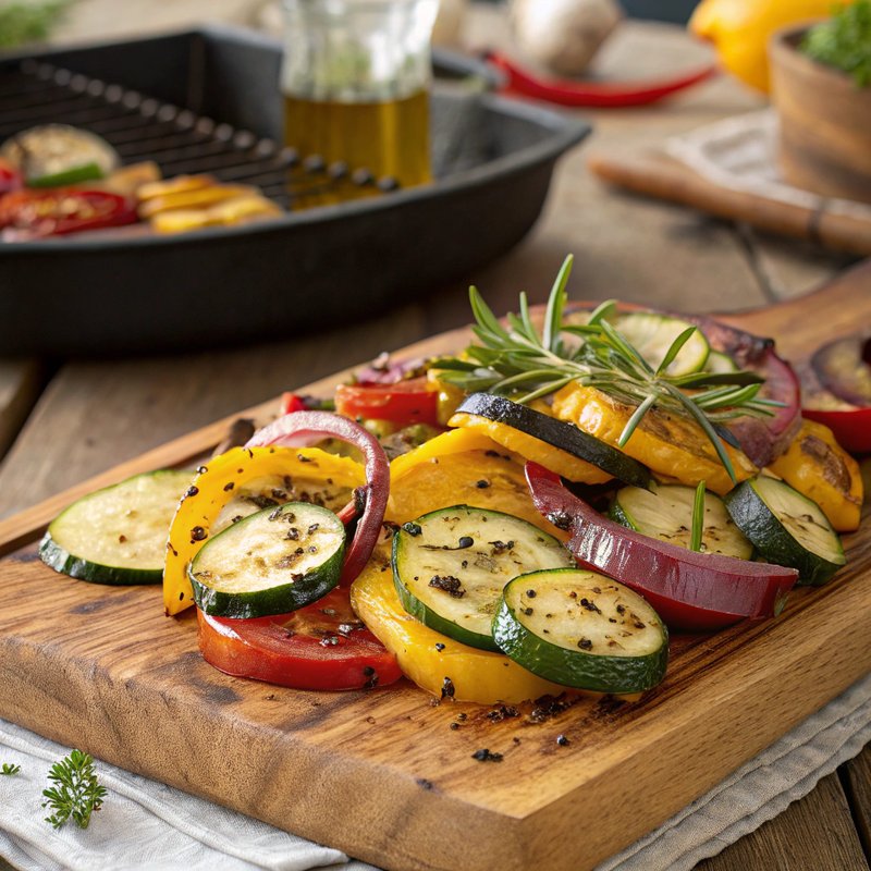 Oregano and Garlic Grilled Vegetables