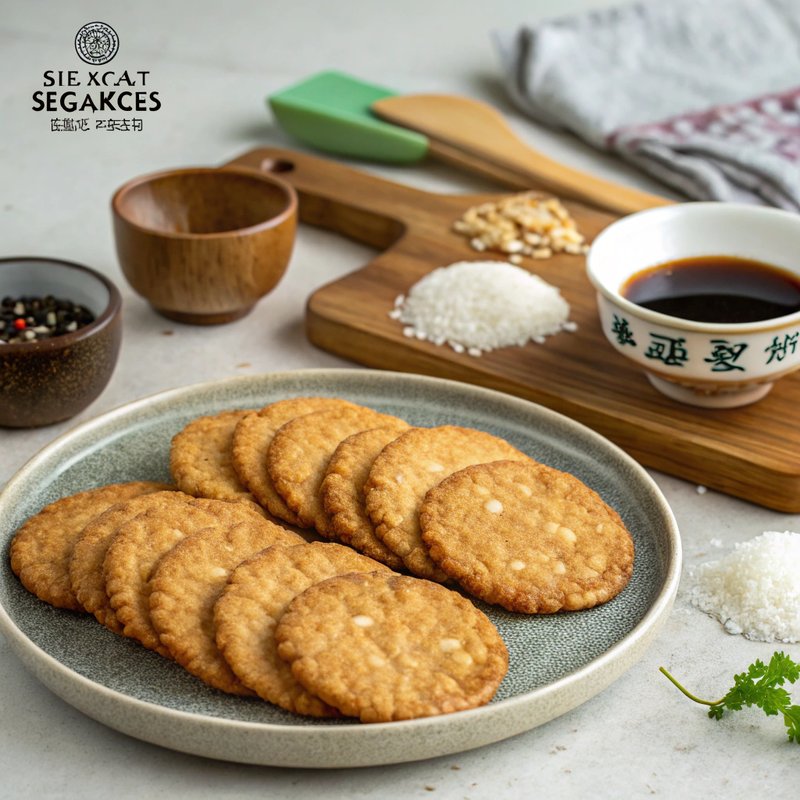 Traditional Japanese Senbei (Rice Crackers)
