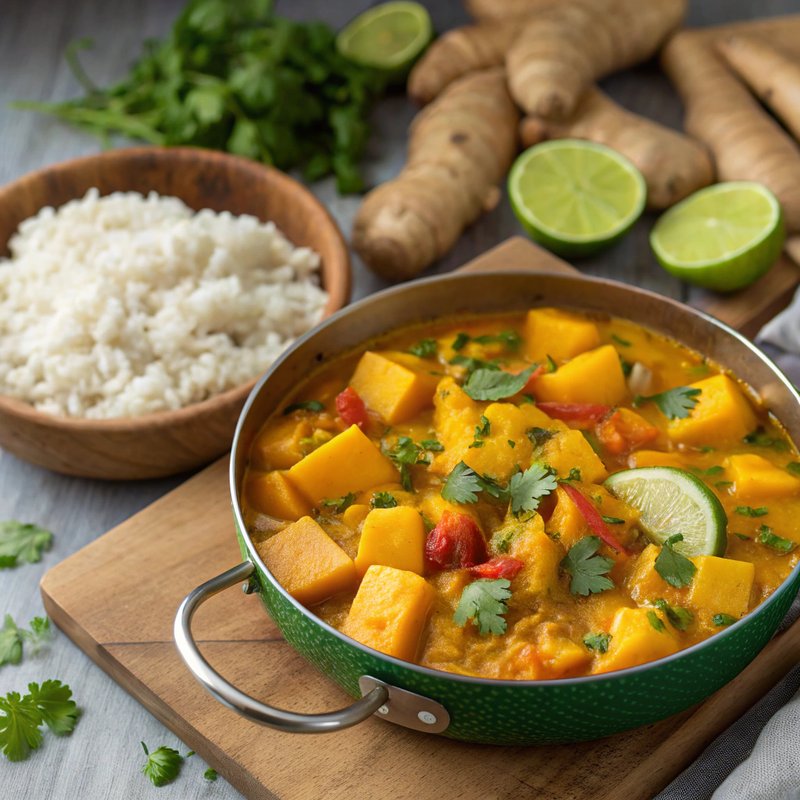 Mango and Sweet Potato Curry
