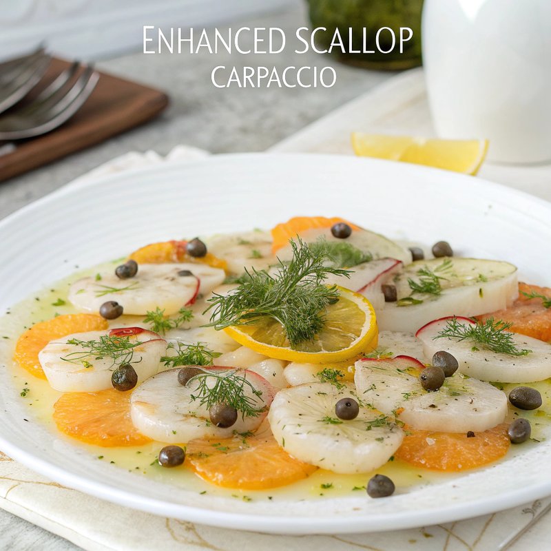 Enhanced Scallop Carpaccio
