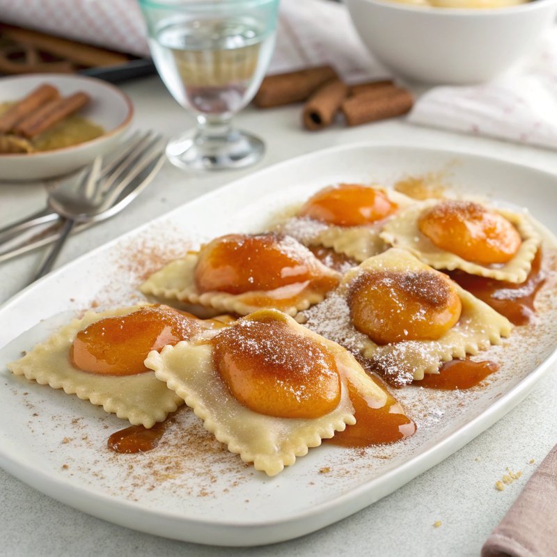 Apricot Cobbler Ravioli