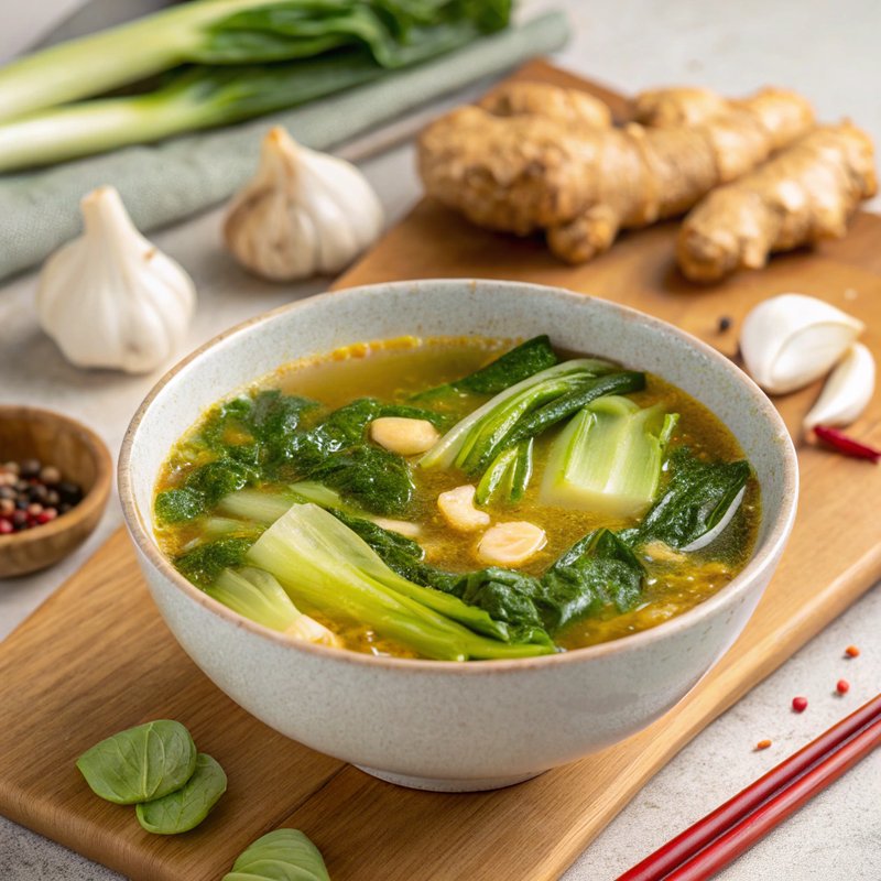 Bok Choy and Ginger Soup