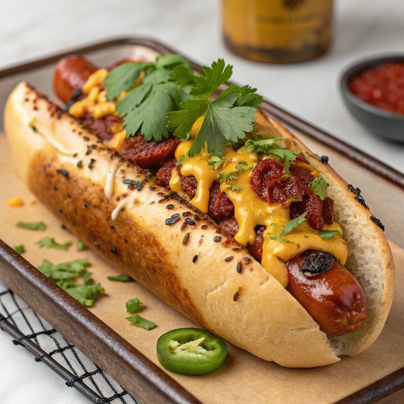 Queso Fundido Hot Dog