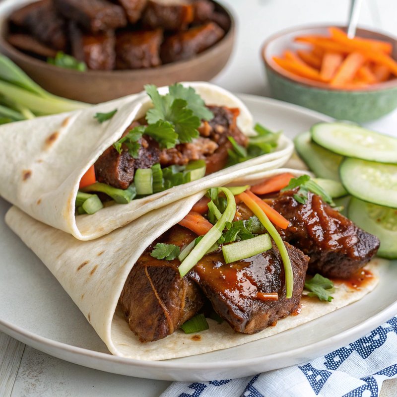 Chinese BBQ Spare Rib Wraps