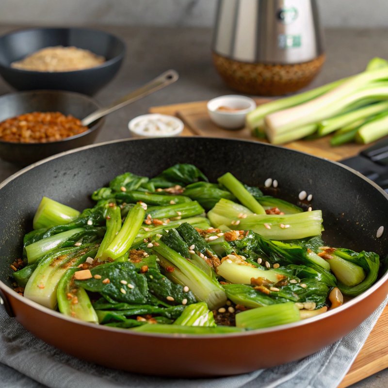 Bok Choy and Celery Stir Fry
