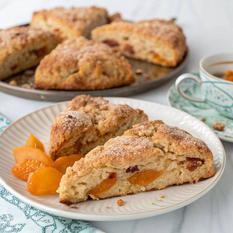Decadent Apricot Crumble Scones