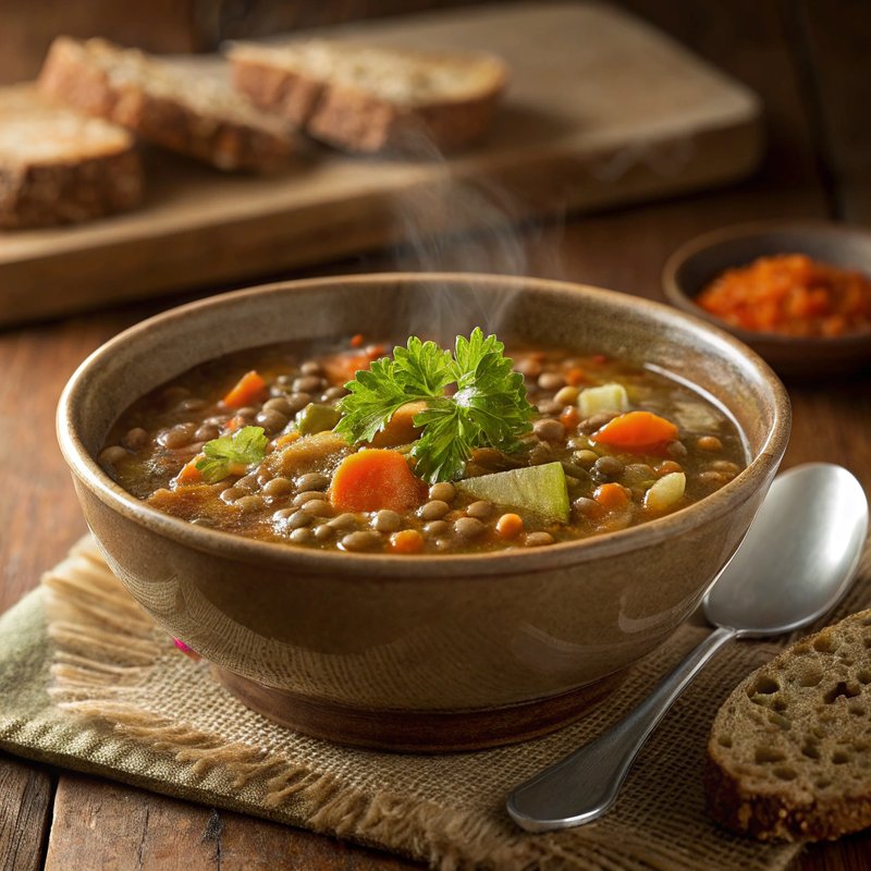 Hearty Gluten-Free Lentil Soup