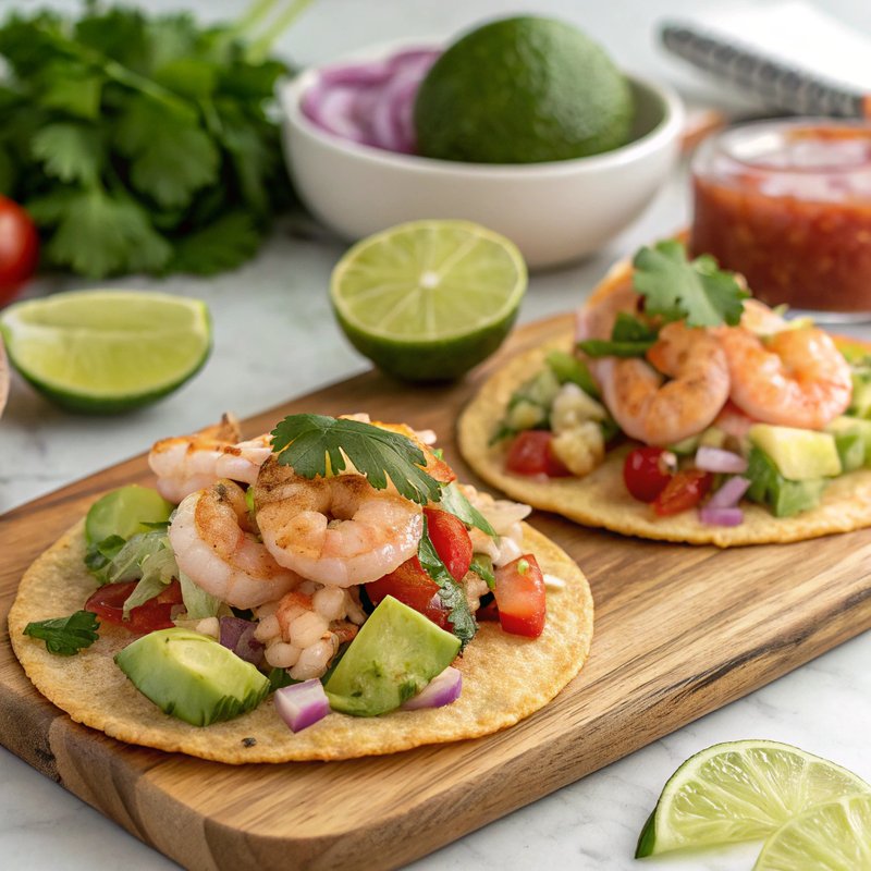 Prawn Ceviche Tostadas