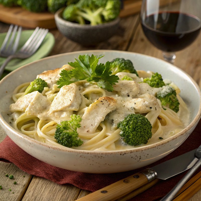Creamy Chicken and Broccoli Alfredo