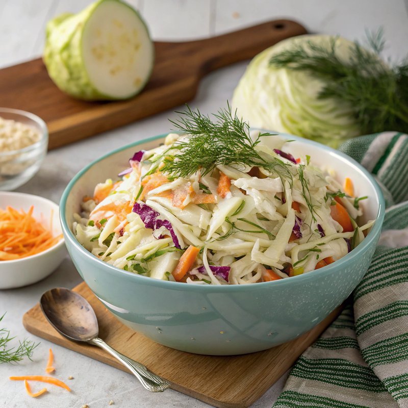 Crunchy Cabbage and Fennel Coleslaw