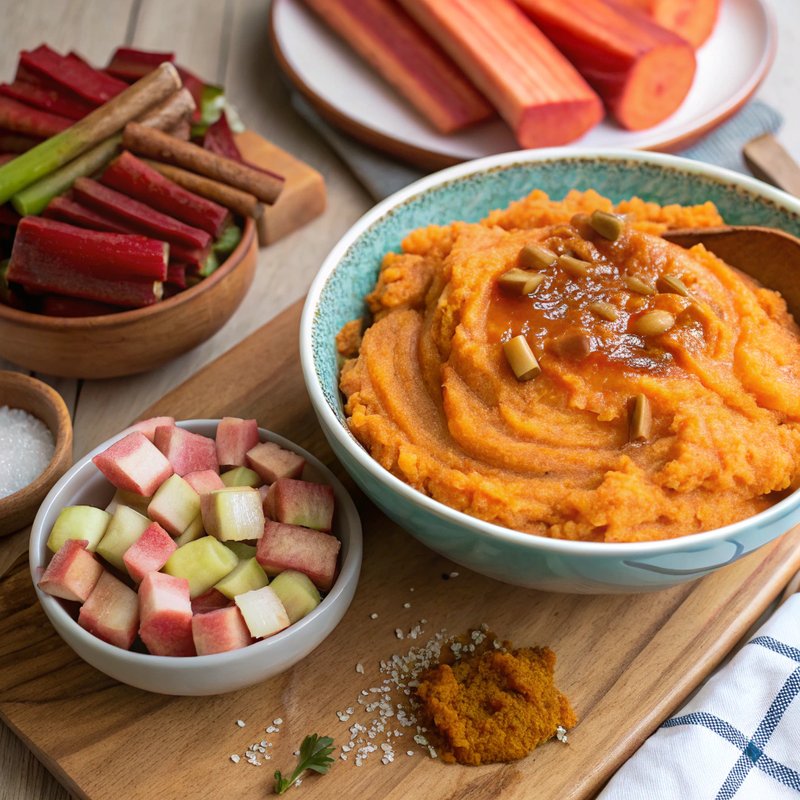 Rhubarb and Sweet Potato Mash