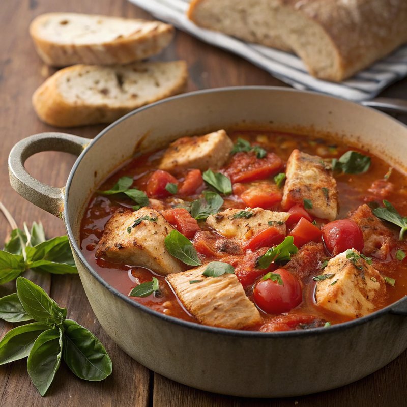Swordfish and Tomato Stew