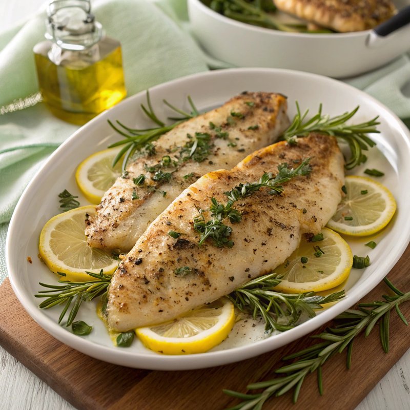 Mediterranean Herb and Garlic Tilapia
