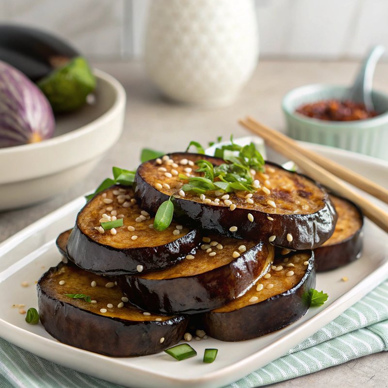 Miso Glazed Eggplant