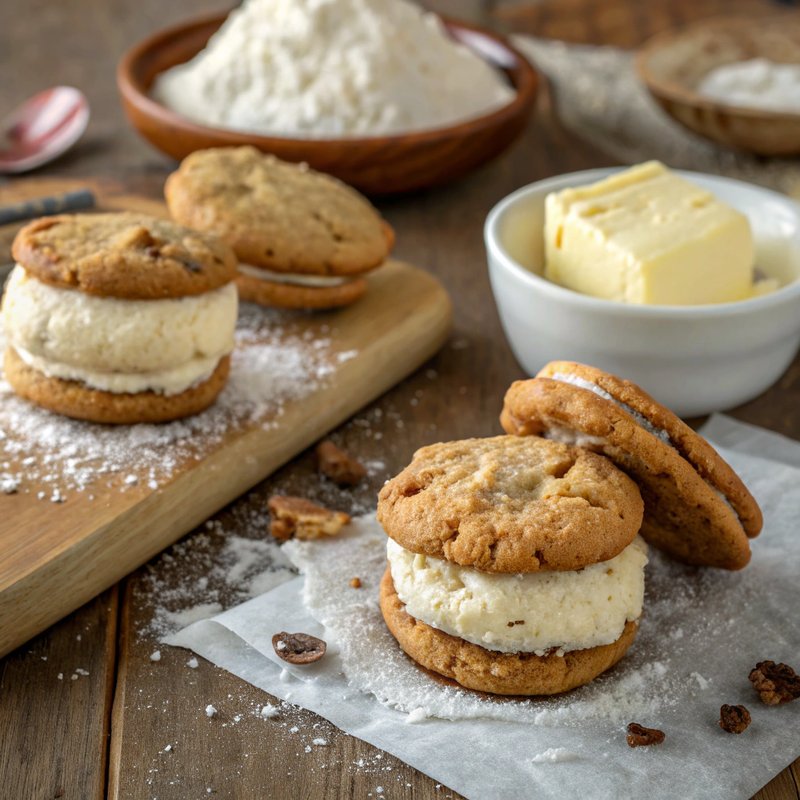 Homemade Ice Cream Cookie Sandwiches