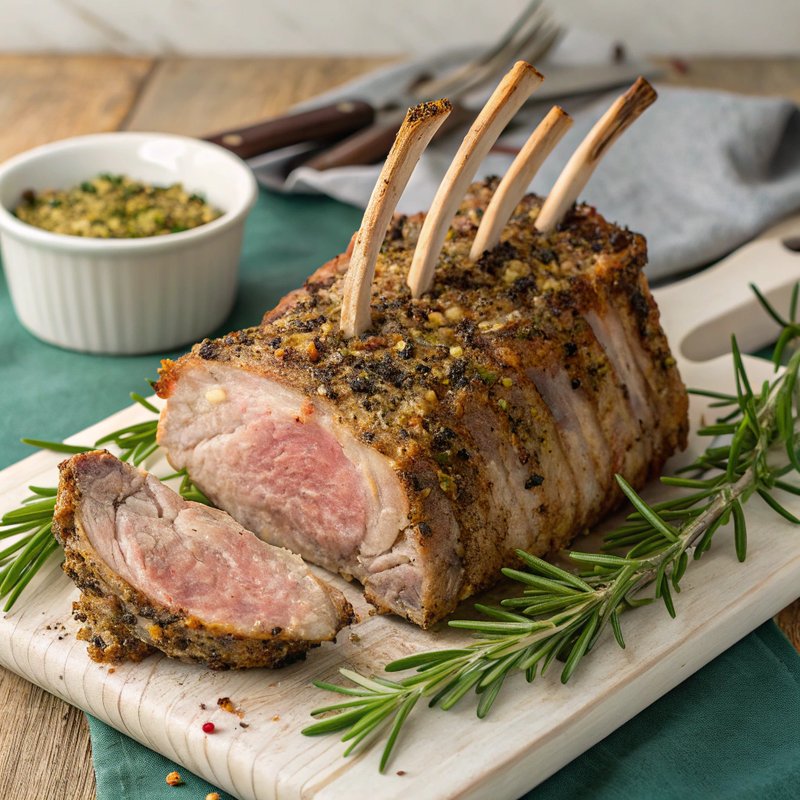 Herb-Crusted Rack of Pork