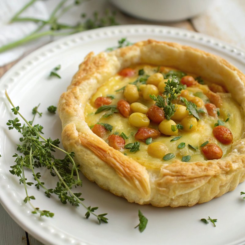 Fava Bean and Cheddar Tart
