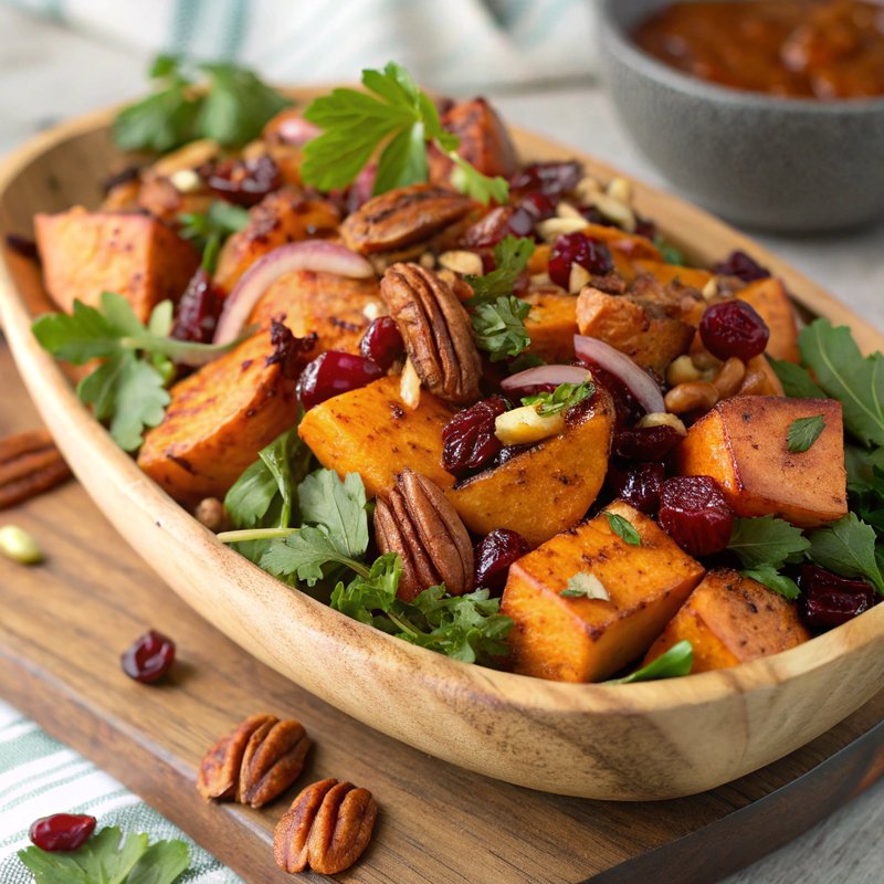 Savory Roasted Sweet Potato Salad