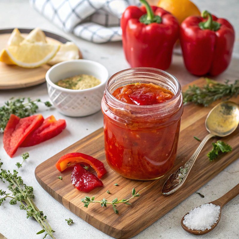 Sweet and Tangy Red Pepper Jelly
