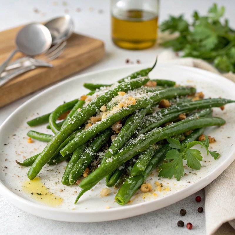 Parmesan Garlic Green Beans