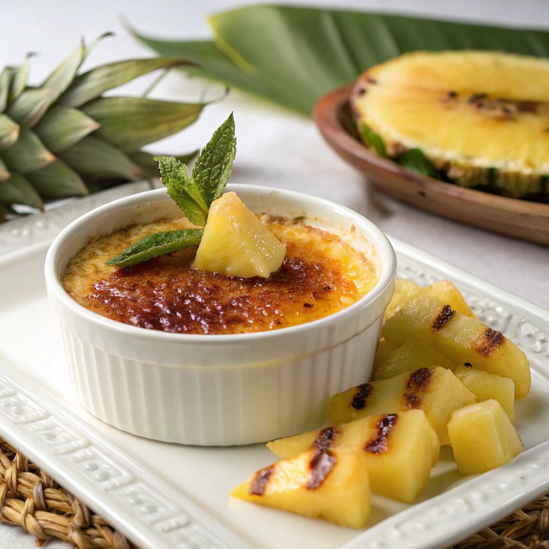 Tropical Pineapple Crème Brûlée