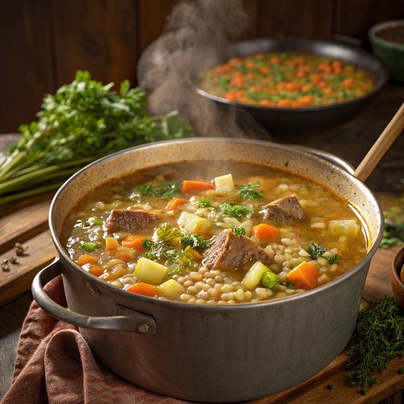 Krupnik: Polish Barley Soup