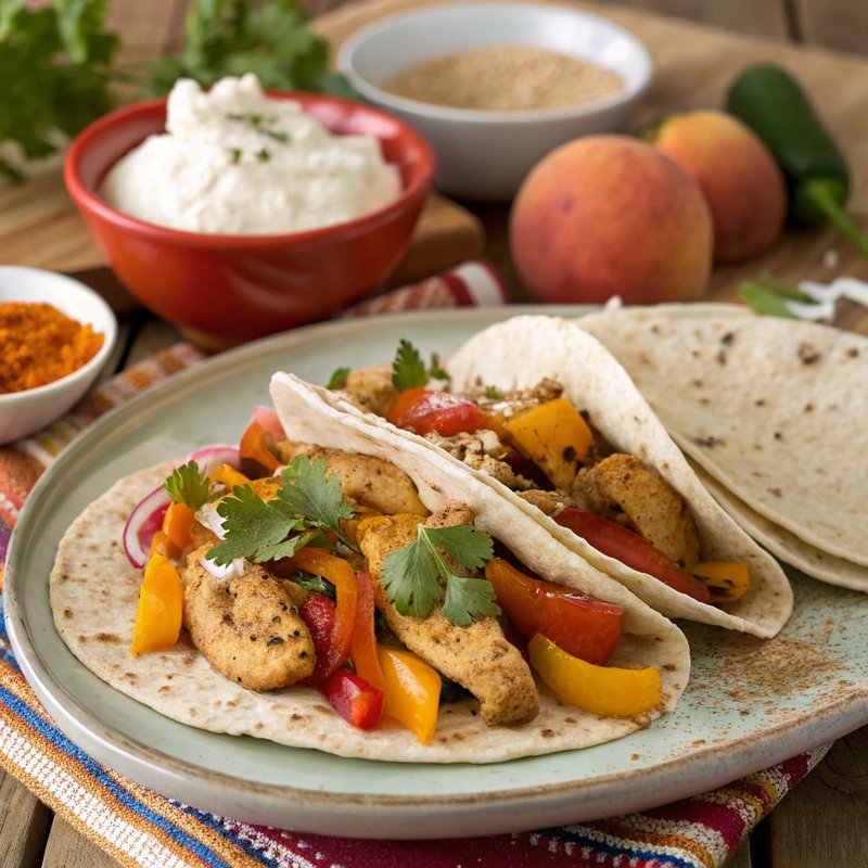 Apricot Crumble Fajitas