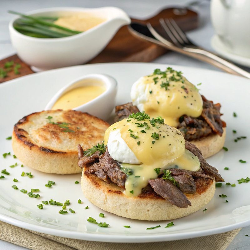 Duck Confit Eggs Benedict