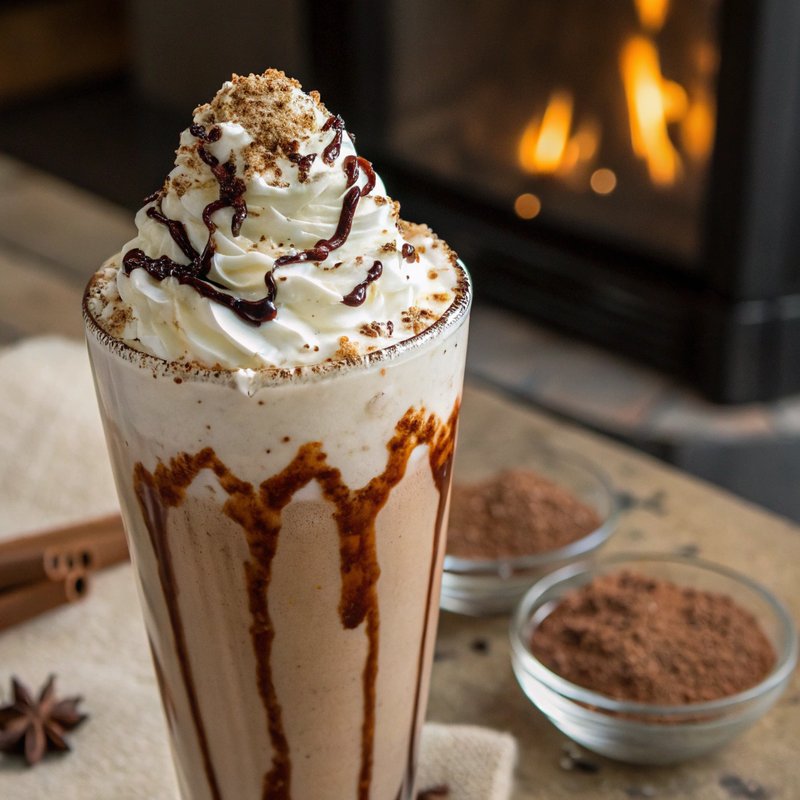 Decadent Eggnog Chocolate Milkshake