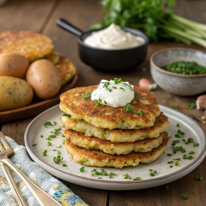 Traditional Irish Boxty (Potato Pancakes)