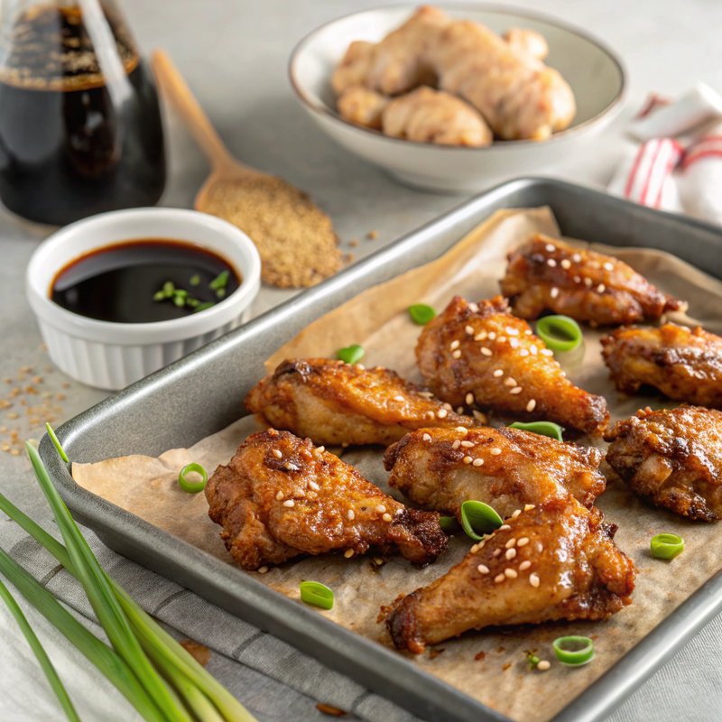 Savory Soy Glazed Chicken Wings