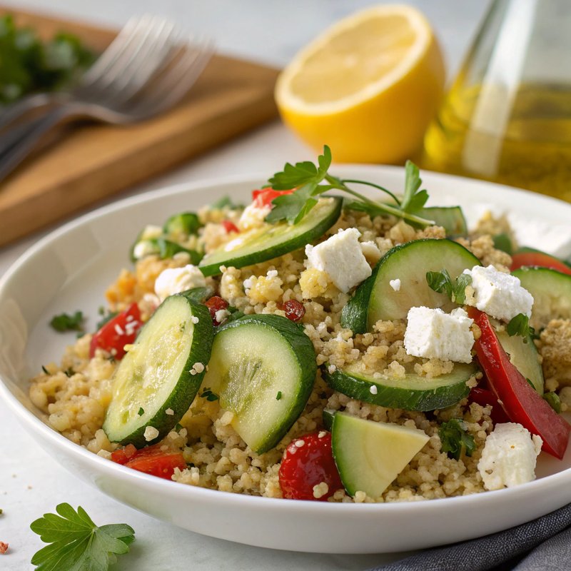 Quinoa Salad with Cucumber and Feta