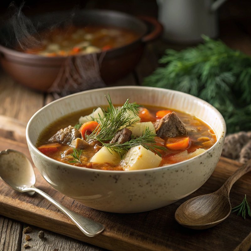 Russian Cabbage Soup (Shchi)