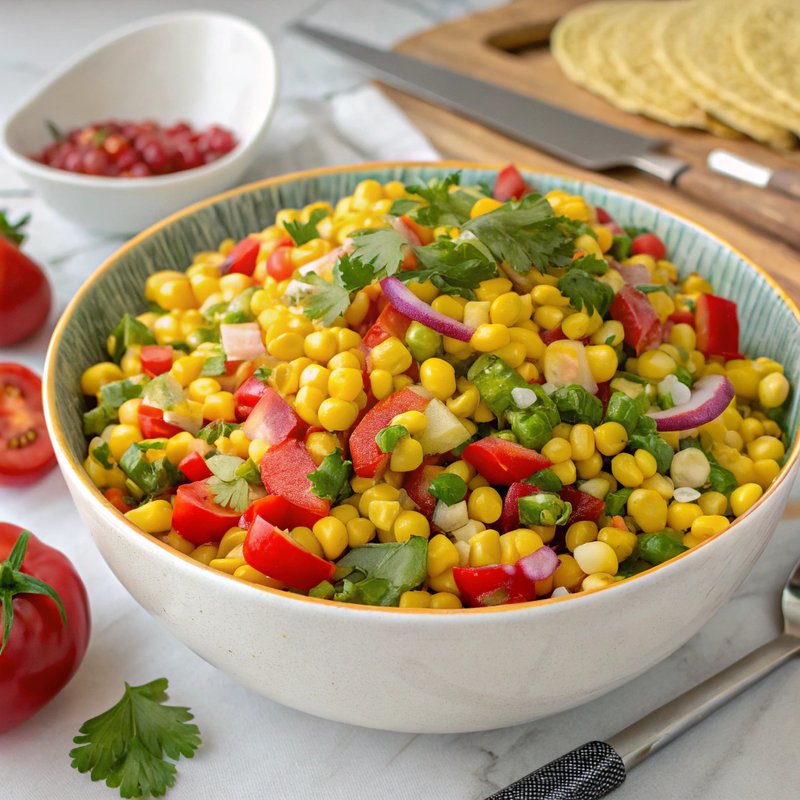 Vibrant Tangy Corn Relish