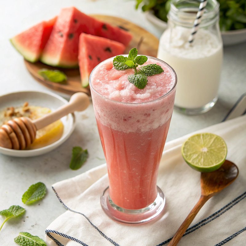 Refreshing Watermelon Lassi