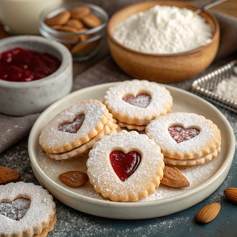 Austrian Linzer Cookies