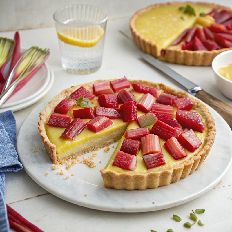 Rhubarb and Lemon Curd Delight