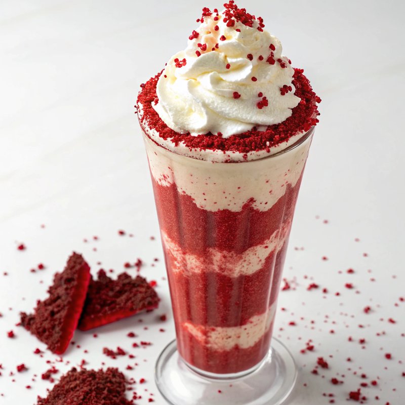 Decadent Red Velvet Cheesecake Milkshake