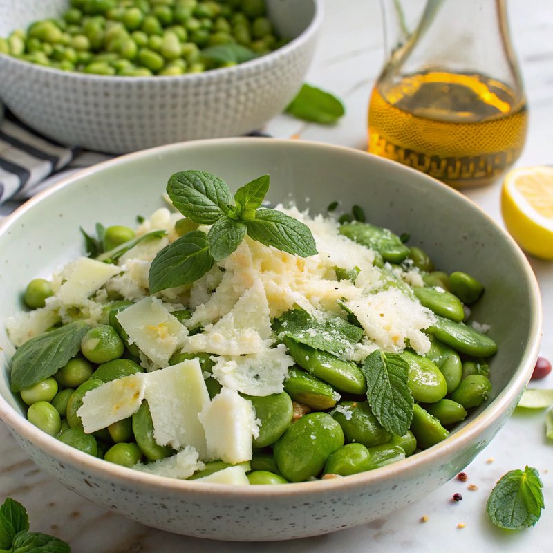 Fava Bean and Pecorino Salad