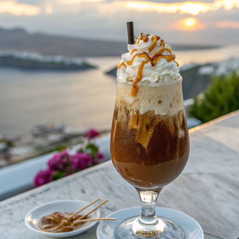 Santorini Sunset Iced Coffee