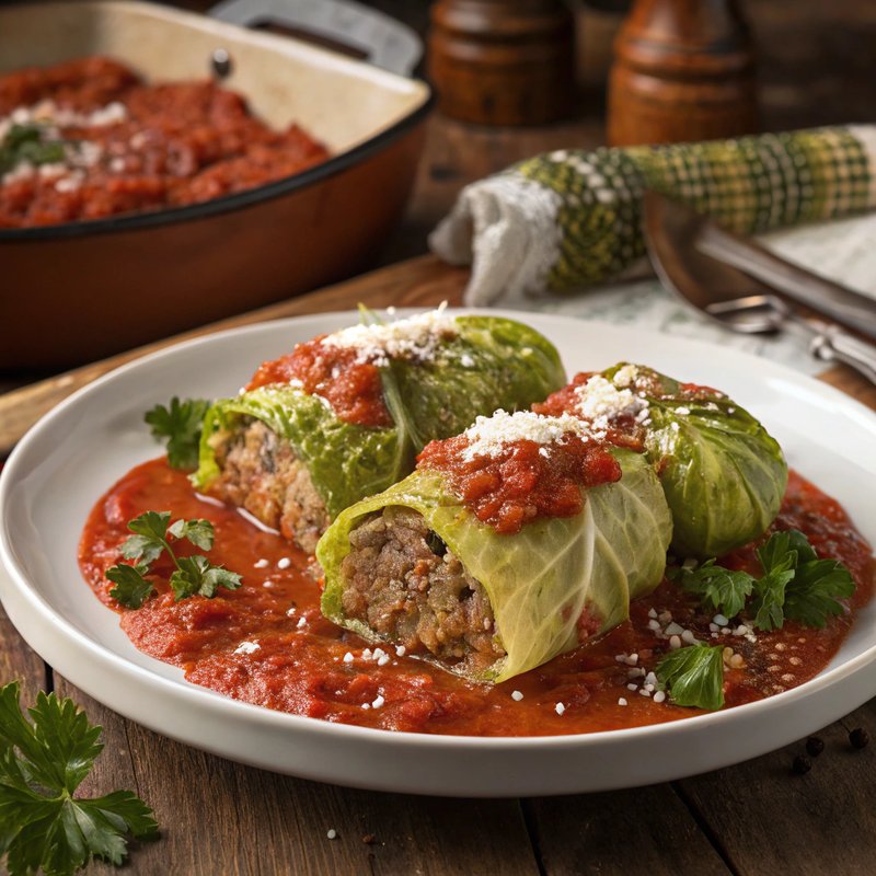 Capunet - Piedmontese Cabbage Rolls