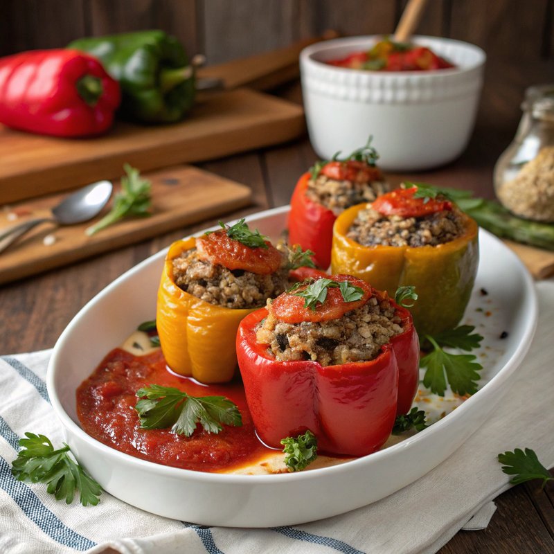 Punjene Paprike (Stuffed Peppers)