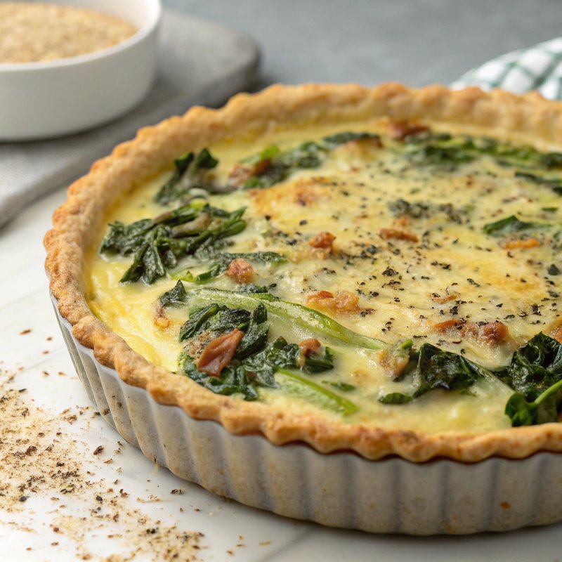 Swiss Chard and Leek Quiche