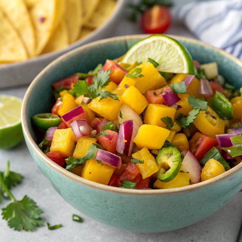 Vibrant Peach and Mango Salsa