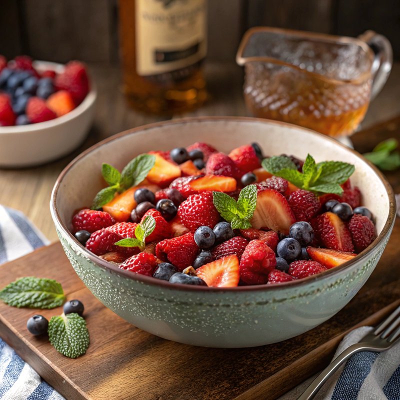 Scottish Berry and Whiskey Salad
