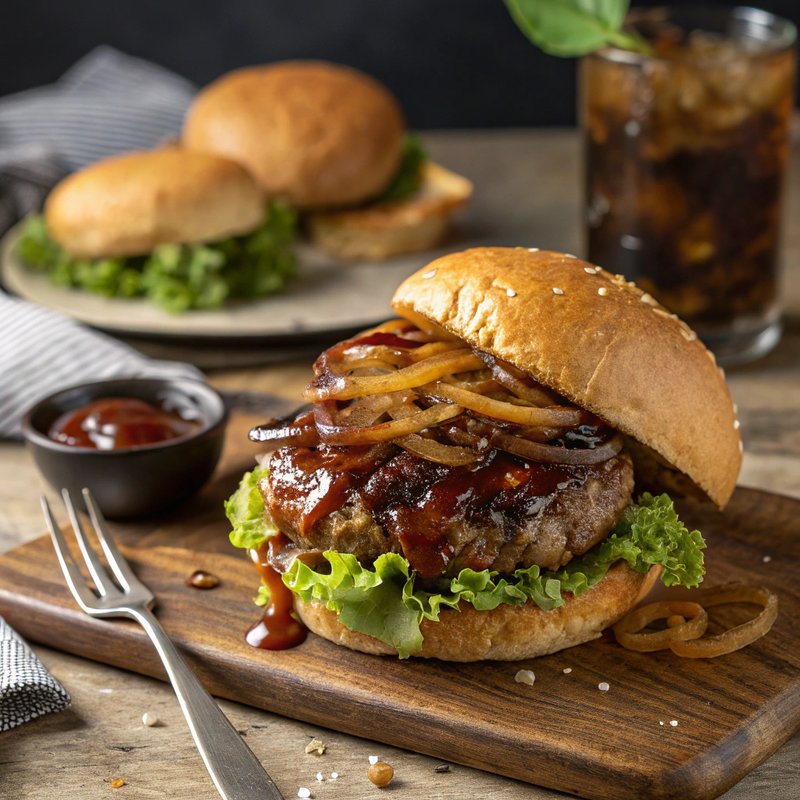 Bourbon Glazed Burger